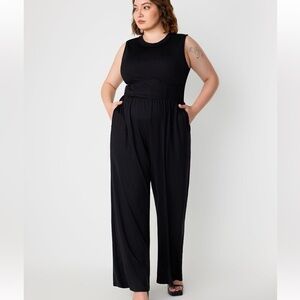 BloomChic Plus Size 3XL Black Sleeveless Jumpsuit us22-24